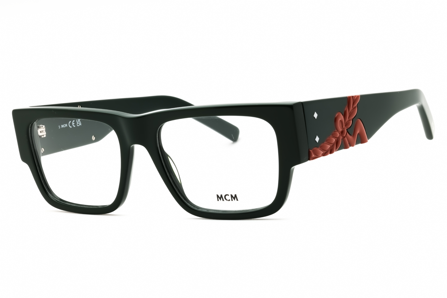 Eyeglasses-MCM-MW5013-shiny-dark-green-Clear-demo-lens-1.jpg
