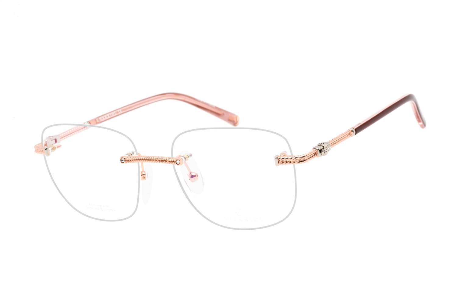 Eyeglasses-Charriol-PC71044-Shiny-Pink-Gold-Silver-Clear-Lens-1.jpg