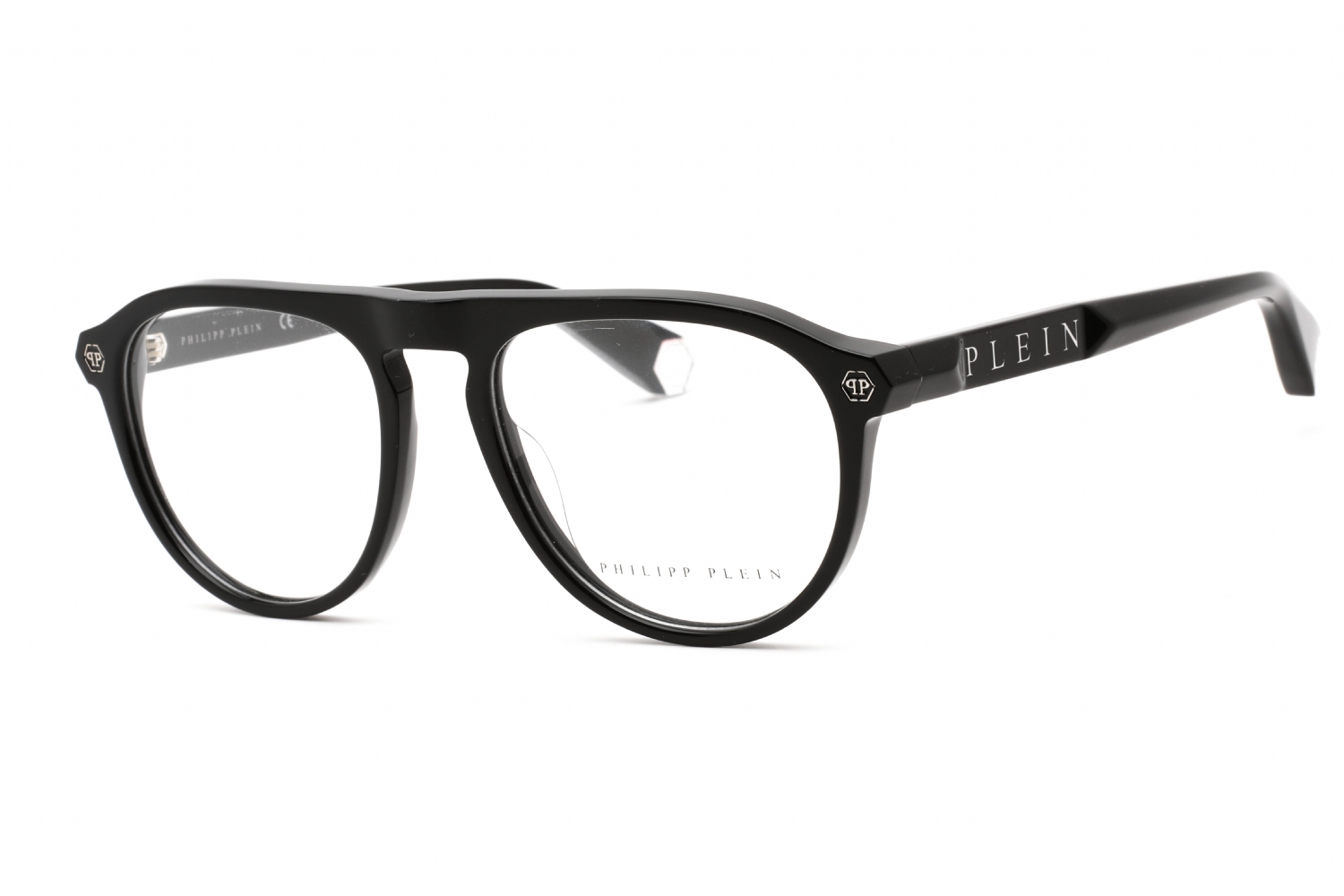 Eyeglasses-Philipp-Plein-VPP016M-Shiny-Black-Clear-Lens-1.jpg