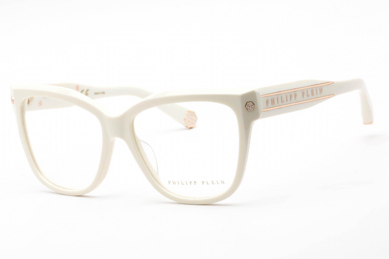 Eyeglasses-Philipp-Plein-VPP051M-Shiny-Cream-Clear-Lens-1.jpg