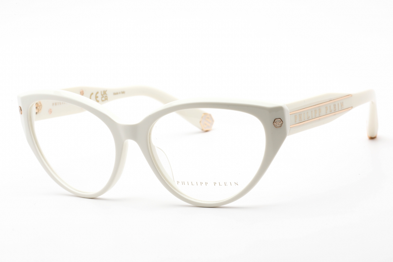 Eyeglasses-Philipp-Plein-VPP052M-Shiny-Cream-Clear-Lens-1.jpg