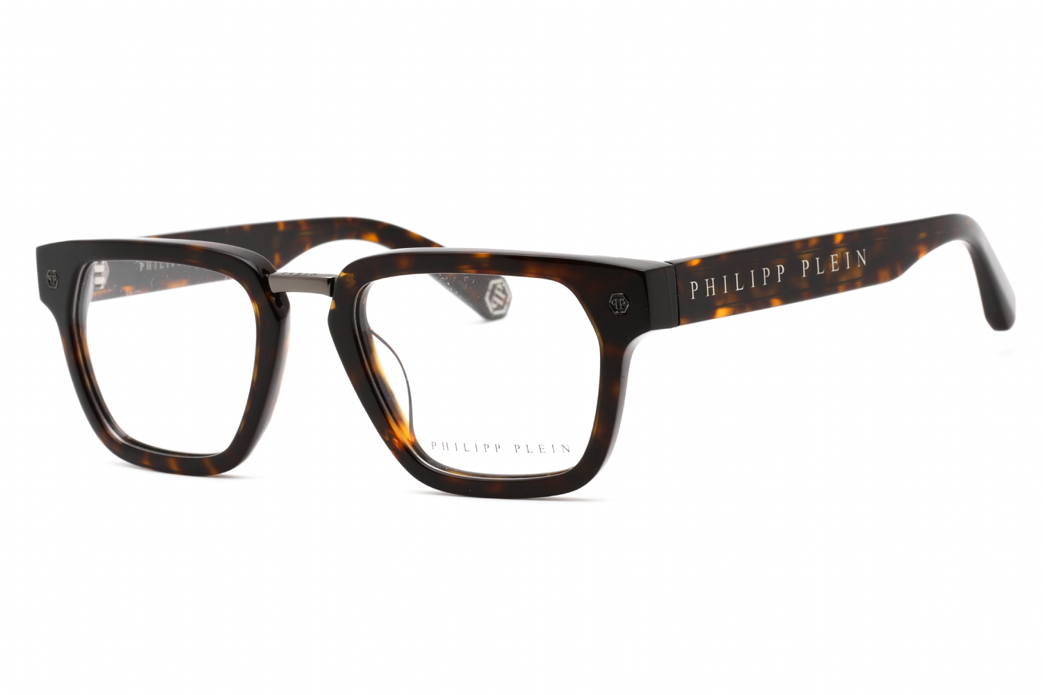 Eyeglasses-Philipp-Plein-VPP055W-Shiny-Dark-Havana-Clear-Lens-1.jpg
